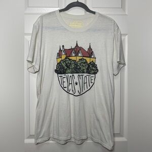 White Texas State Graphic Tee